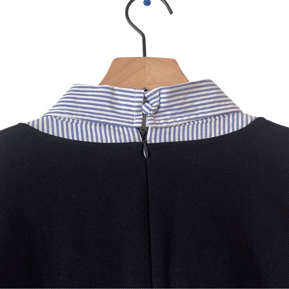 Talbots Petites 3/4 Sleeve Navy Collared Shift Dress Size PM - Picture 11 of 11